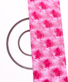 Pink Colour Floral Digital Print Chiffon Fabric
