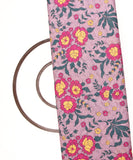 Mauve Colour Floral Digital Printed Cotton ChikanKari Embroidery Fabric