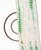 Green Color Tie-Dye Shibori Pattern Cotton Chikankari Embroidery Fabric