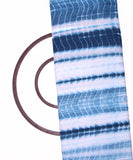 Teal Blue Colour Hand Tie Dye Shibori Pattern Muslin Fabric