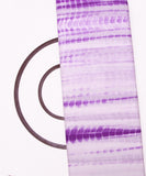 Purple Colour Hand Tie Dye Shibori Pattern Muslin Fabric