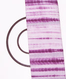 Dark Purple Colour Hand Tie Dye Shibori Pattern Muslin Fabric
