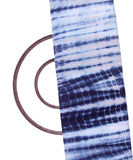 Navy Blue Colour Hand Tie Dye Shibori Pattern Muslin Fabric