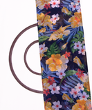 Dark Blue Colour Floral Digital Print Chiffon Fabric