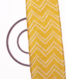 Yellow Colour Digital Bandhani Print Viscose Chinon Silk Fabric