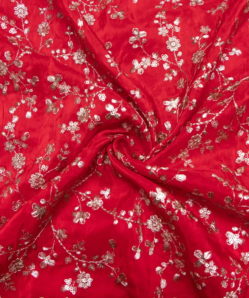 silk embroidery fabric