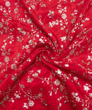 silk embroidery fabric