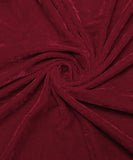 Maroon Color 9000 Micro Plain Velvet Fabric