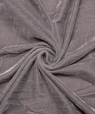 Grey Color 9000 Micro Plain Velvet Fabric