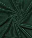 Dark Green Color 9000 Micro Plain Velvet Fabric