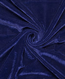 Dark Blue Color 9000 Micro Plain Velvet Fabric
