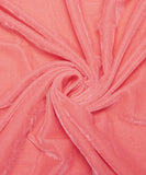 Peach Color 9000 Micro Plain Velvet Fabric