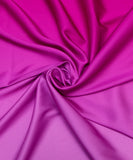 Magenta Colour Ombre Pattern Armani Satin Fabric