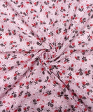 Light Pink Colour Chikankari Cotton Embroidery Fabric