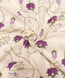 WhiteColour Chikankari Cotton Embroidery Fabric