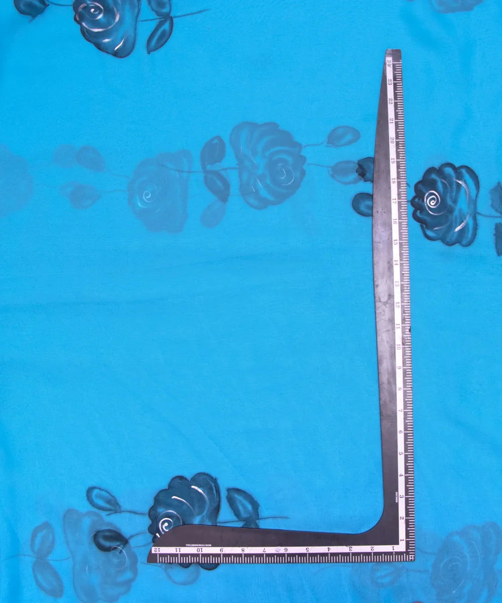 Hand Paint Georgette Fabric