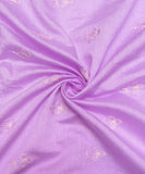 Lavender Embroidered Dolla Silk Fabric