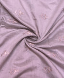 Light Mauve Embroidered Dolla Silk Fabric
