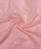 Pastel Pink Dobby Plain Organza Fabric
