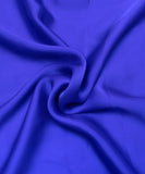 Royal Blue Plain Satin Georgette Fabric