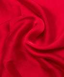 Red Plain Satin Georgette Fabric