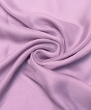 Light Lavender Plain Satin Georgette Fabric