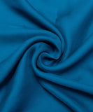 Turquoise Plain Satin Georgette Fabric