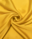 Mustard Yellow Plain Satin Georgette Fabric