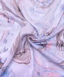 Light Grey Marble Printed Muslin Fabric