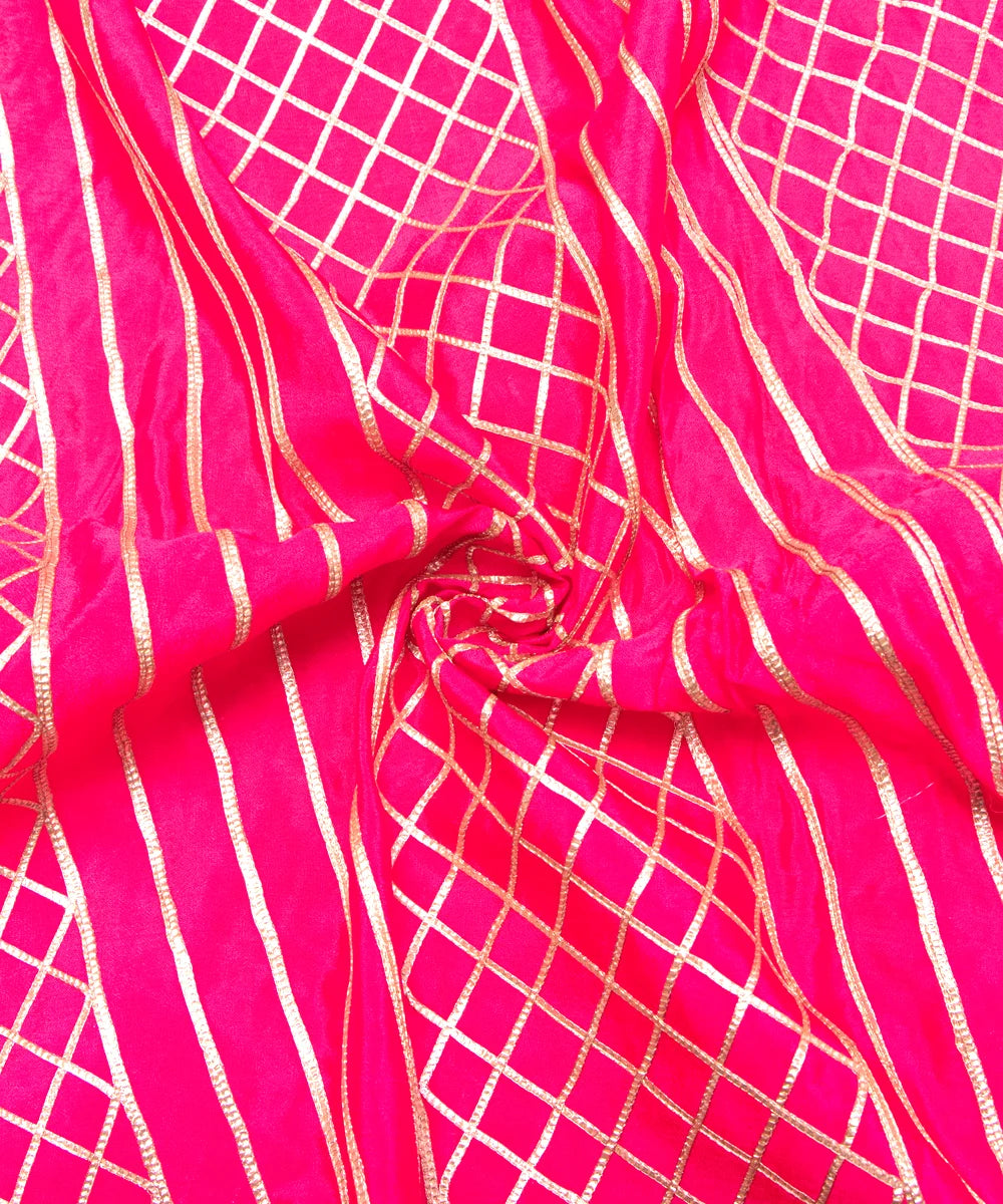 Buy Embroidery Chinon Silk Fabric