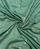 Pista Green Embroidery Modal Chanderi Fabric