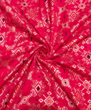 Cherry Red Color Dolla Silk Fabric