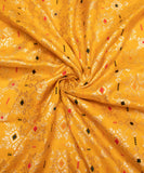 Yellow Color Dolla Silk Fabric