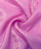 Lavender Pink Plain Crush Liquid Organza Fabric