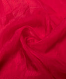 Dark Magenta Plain Crush Liquid Organza Fabric