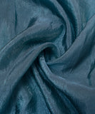 Light Teal Plain Crush Liquid Organza Fabric