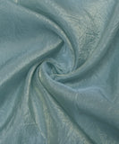 Grayish Blue Plain Crush Liquid Organza Fabric