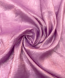 Light Purple Plain Crush Liquid Organza Fabric