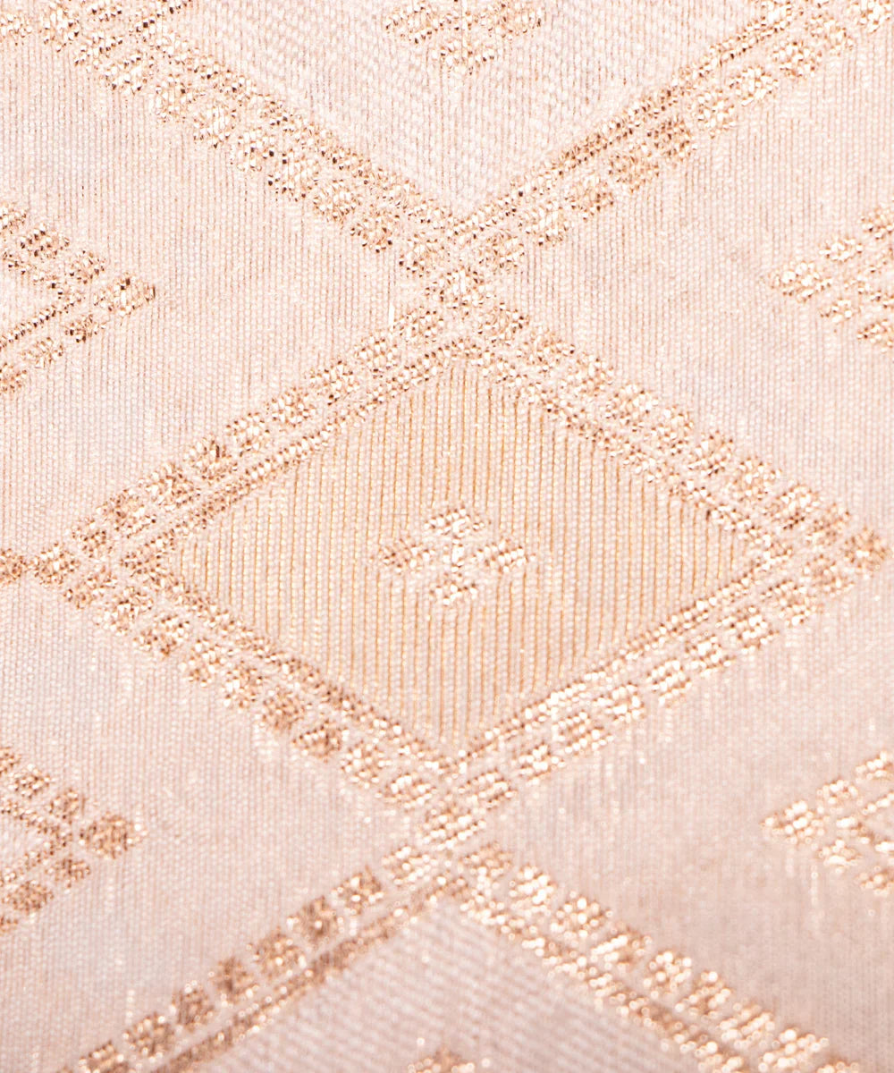 Dyeable Chanderi Jacquard Material