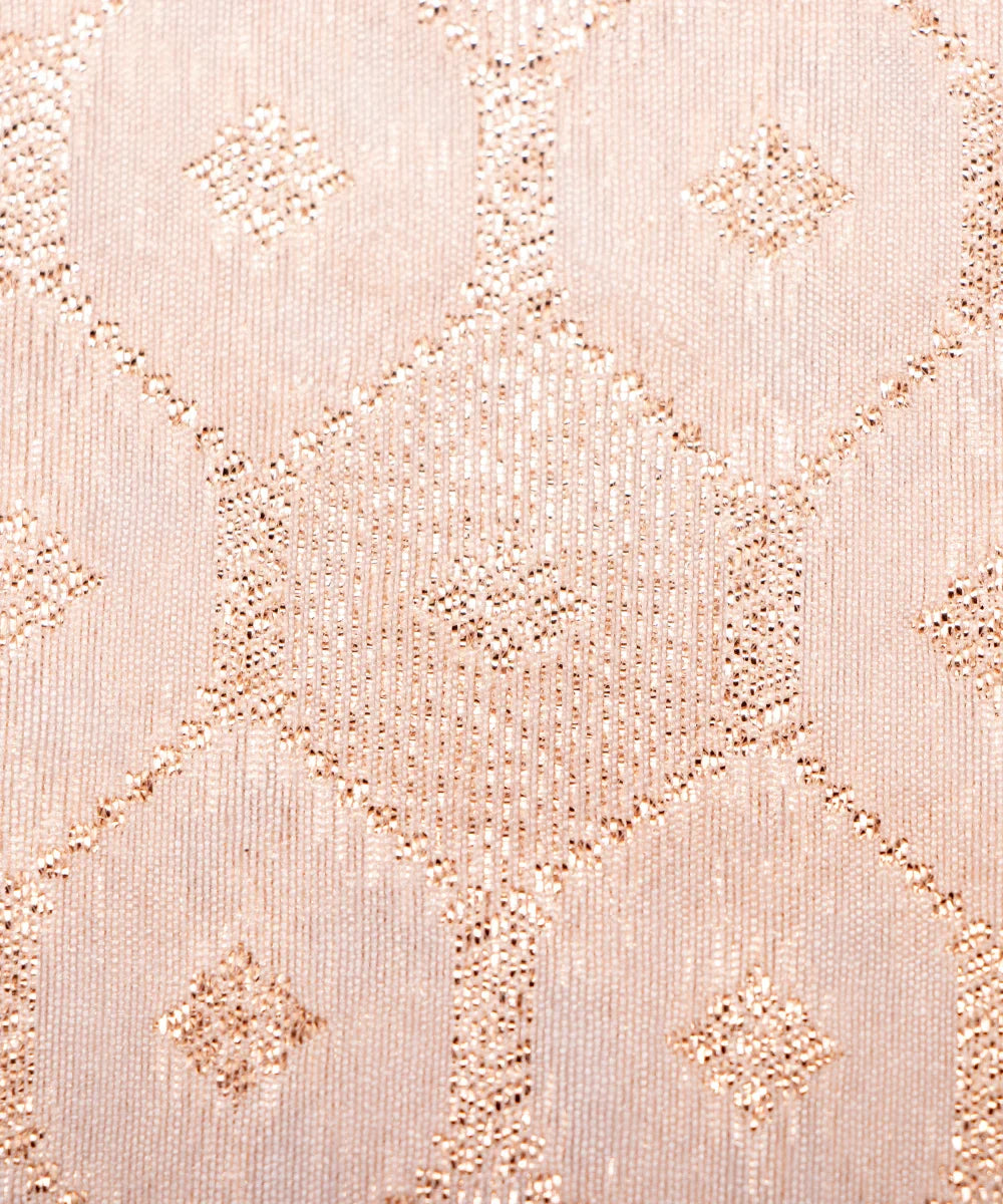 Dyeable Chanderi Jacquard Material