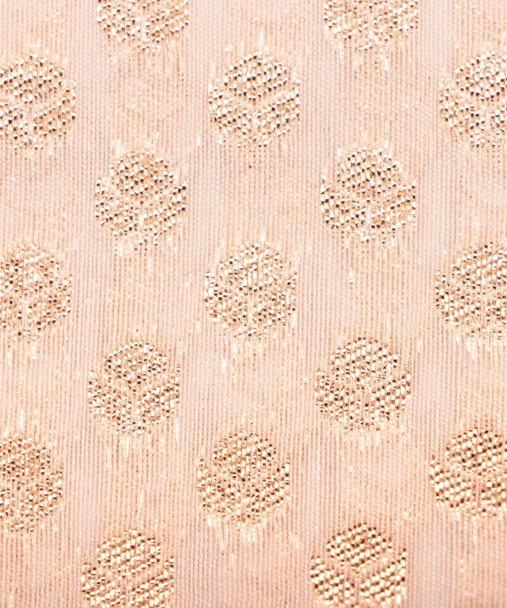 Dyeable Chanderi Jacquard Fabric