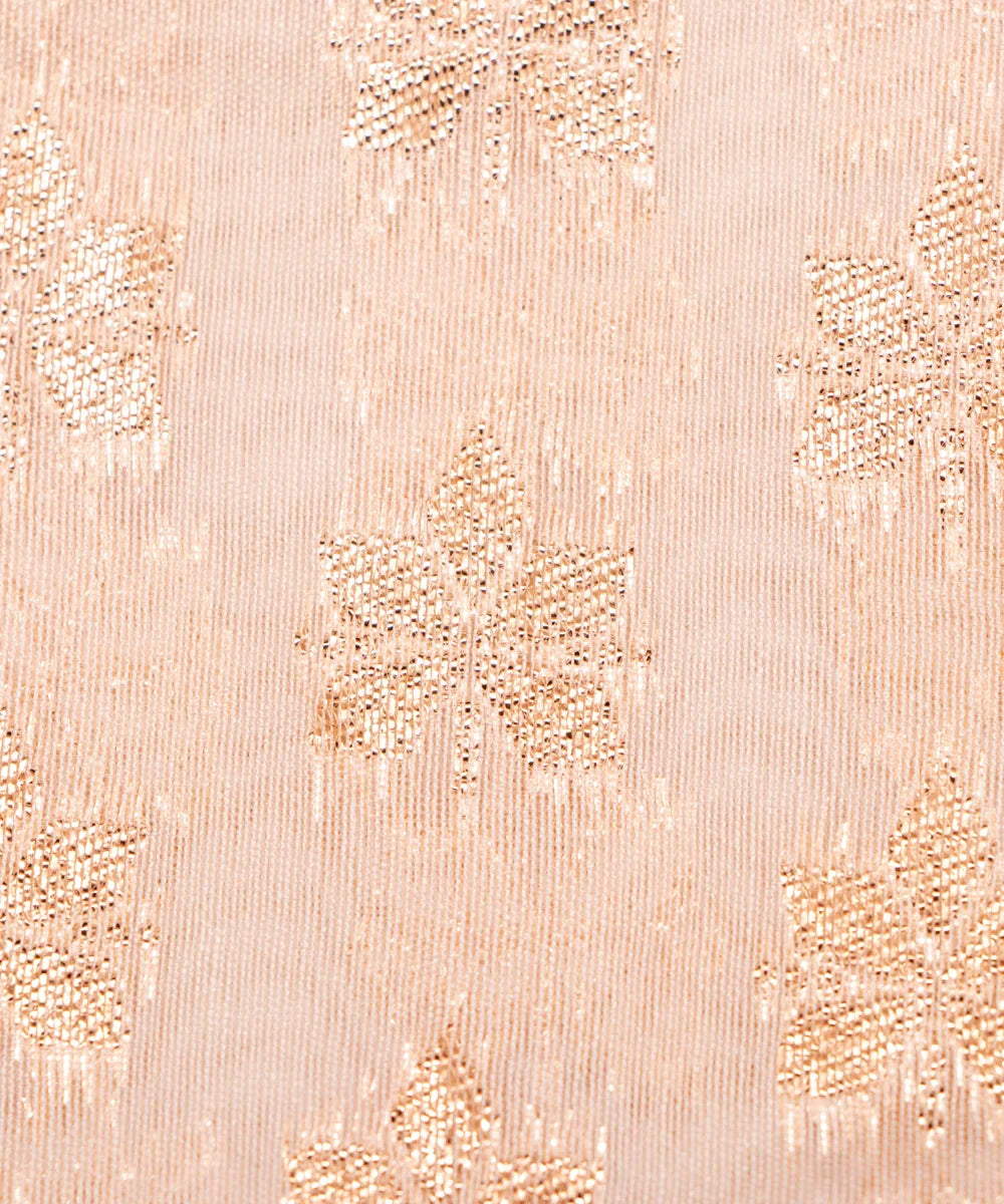 Dyeable Chanderi Jacquard Fabric