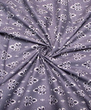 Grey Buti Printed Cotton Fabric