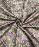 Green Traditional Design Brocade Fabric