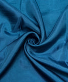 Teal Blue Plain Uppada Silk Fabric