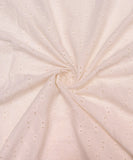 Off White Cutwork Cotton Hakoba Fabric