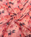 Gajari Floral Print Cotton Linen Fabric