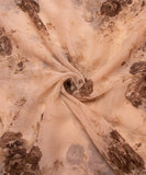 Coconut Milk Floral Print Chiffon Fabric