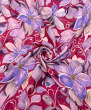 Multi Floral Printed Chiffon Fabric