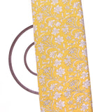 Yellow Colour Floral Printed Cotton Fabric